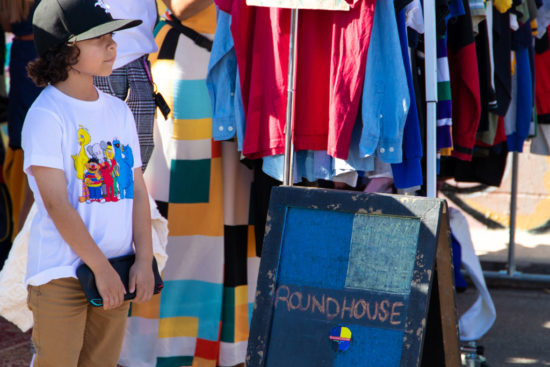 Young boy at the Hip Hop Flea Market, Houston, TX
