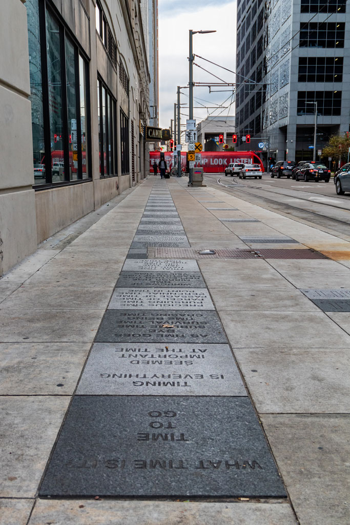 Sidewalk with Quotes Blocks, Houston, TX